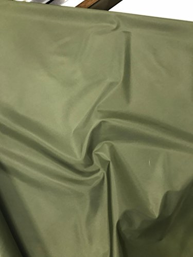 EU Fabrics 4oz Waterproof Fabric - 150cm Wide, 100% Polyester, PU Waterproof Treatment - Outdoor Covers Replacement - Ideal for Bags, Pet Bedding, Picnic Cloth - Fabrics Material per Metre (Olive)