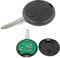Radiocomando con Frequenza a 433Mhz - Guscio Portachiavi Accessori Ricambi Cover Copri Chiave Telecomando Auto 3 Tasti Compatibile Con Smart 450 – Fortwo – Forfour - Roadster (Black, Radiocomando)