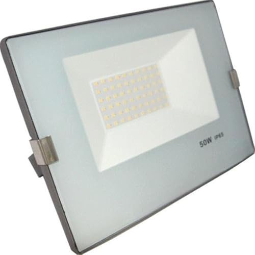 SILAMP Projecteur LED Extérieur 50W IP65 No Flicker - BLEU GRIS - Blanc Neutre 4000K - 5500K