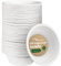 HAAGO - 100 Bols de Canne à Sucre Jetables 350ml - Solide, Rigide & Étanche - Écologique & Compostable à la Maison - Soupe, Apéritif, Desserts, Crème Glacée