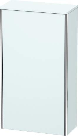 Duravit XSquare Halbhochschrank 50,0x23,6 cm, 1 Tür, Anschlag rechts, 2 Glasfachböden, Farbe (Front/Korpus): Steingrau Seidenmatt Lack - XS1303R9292
