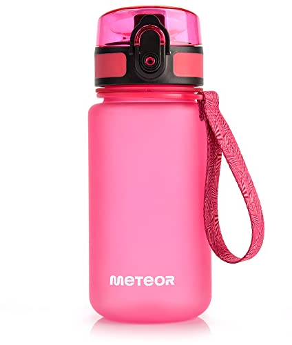 meteor Trinkflasche Kinder Auslaufsicher Wasserflasche Schule Kindergarten Sportflasche Herren Fruchteinsatz Flasche Frucht Bottle Schnelle Wasserdurchfluss Kinderflasche Camping Damen Wasserflasche