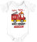 SpecialMe® Baby Body mit Namen Bedrucken Lassen Feuerwehr-Auto Tatütata Hier kommt [Wunschname] Kurzarm Bio Baumwolle weiß 3-6 Monate