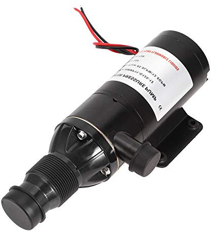 Reminnbor Macerator Pump, 12V 45LPM/12GPM, Self Priming, Low Noise, Rubber and Copper, For Marine Boat RV Toilet Agricultural