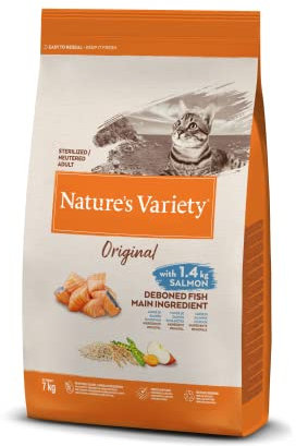 Nature's Variety Healthy Grains Pienso para Gatos Esterilizados con Salmón Noruego - 7kg