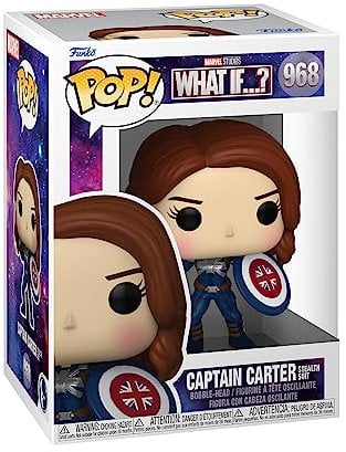 Funko Pop! Marvel - What If - Captain Carter - Marvel What If - Figurine en Vinyle à Collectionner - Idée de Cadeau - Produits Officiels - Jouets pour Les Enfants et Adultes - TV Fans