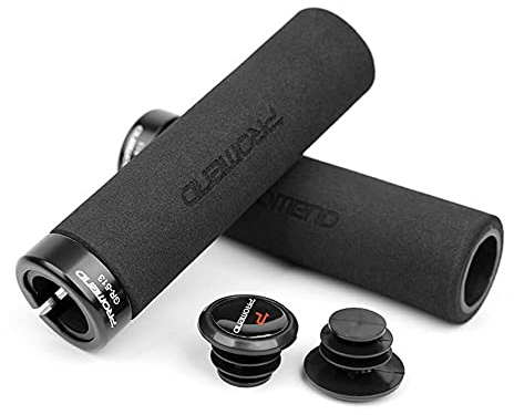 Bike Grips, Soft Foam Handlebar Grips Single Lock-on, Comfortable Non-Slip Bicycle Handle Grips, Handle Bar End Grips for MTB Mountain BMX Beach Cruiser Scooter