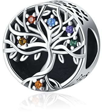 Baum des Lebens Charm Anhänger für Armband 925 Sterling Silber Lebensbaum Bead Charms Passen für Pandora Geschenk für Frauen Mädchen
