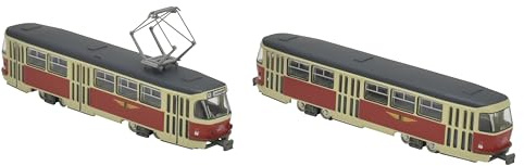 TomyTEC 977814 N Tram-System, Dresdner Straßenbahn, Typ Tatra T4-B4 Spurweite N