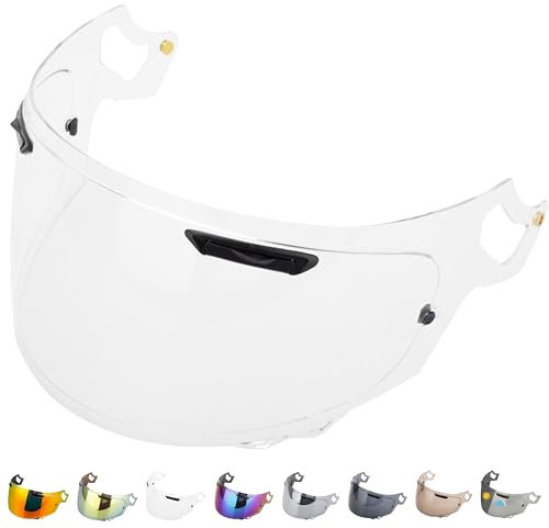 Everalo Kompatibel mit Arai Rx7v Visier - Vas v - Chaser X - Rx7x - Quantum X - Quantic - Signet X - Defiant X - Concept X - Profile V - Qv Pro Vas - Helmvisier Pinlock Ready (Klar)