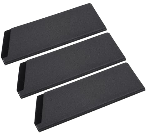 M METERXITY 3 Pack ABS Knife Sheaths - Kitchen Knife Protectors Covers Universal Knife Edge Guards, Apply to Kitchen Knife (6 Inch, Black)