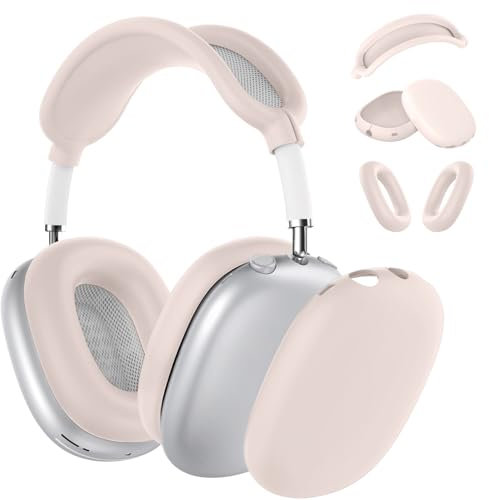 MINDRESY Silikon-Schutzhülle für AirPods Max Kopfhörer, kratzfeste Ohrpolster-Hülle, Ohrmuschel-Abdeckung, Kopfband-Abdeckung für AirPods Max, Zubehör, weiche Silikon-Hautschutz für Apple AirPods Max