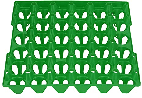 Lot de 5 Plateaux à œufs en Plastique, Panier de Retournement d'œufs pour le Transport, Plateau à œufs Empilable, Plateau de Stockage d'œufs, Porte-œufs, Caisses à œufs pour le