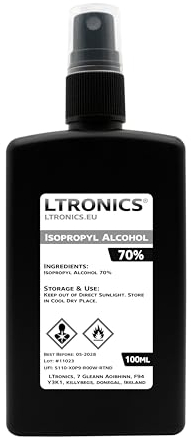 Isopropyl Alcohol Premium ACS BP Grade 70% IPA Rubbing Alcohol Isopropanol - 100ml Spray Cap