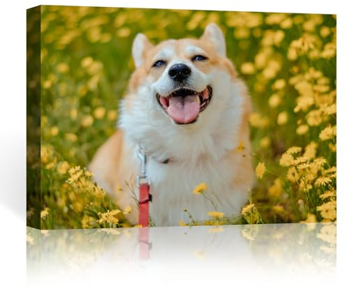 FOSOQIB Foto auf Leinwand - Leinwand Personalisiertes Foto, Hochauflösende Druckqualität, für Vatertag und Muttertag, Größe 20x15 cm