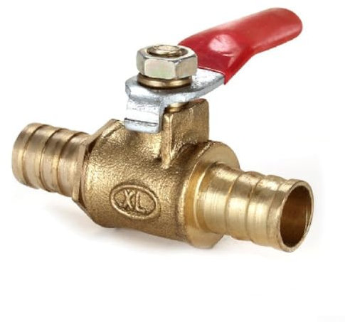 Lot de 5 robinets de carburant en ligne en laiton 8 mm pour tracteur de moto, quad, tondeuse à gazon, contrôle pratique du débit de carburant avec robinet de carburant en laiton