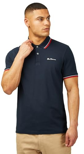 Ben Sherman Herren Poloshirt Signature Pique Dark Navy, 3XL
