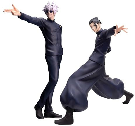 Tongyundacheng Gojo Satoru Geto Suguru Figur Anime JJK Statue Geto und Gojo Action Figur PVC Sammlerstück Modell Desktop Dekoration für Fans