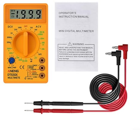 Einfach zu bedienendes ANENG DT830X Digital-Multimeter, genaue Skala, langlebige Leistung (gelb)