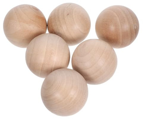 OKUMEYR Lot De 6 Bouchons À Vin En Bois De Pin Naturel De 40 Mm De Diamètre Élégants Et De Remplacement Pour Carafe À Décanter