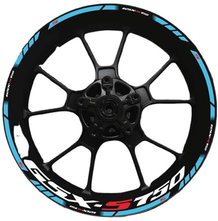 Aufkleber Motorrad Für Suzuki GSX-S750 Radnabenaufkleber Felgen GSXS750 Logo dekorative Aufkleber(M)