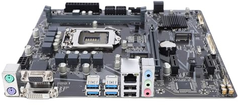 Computer-Motherboard, LGA 1200 DDR4 Dual Channel Micro ATX Mainboard mit 4 USB 3.2 Gen 1, 2 USB 2.0, RJ45, 6+ Stufen