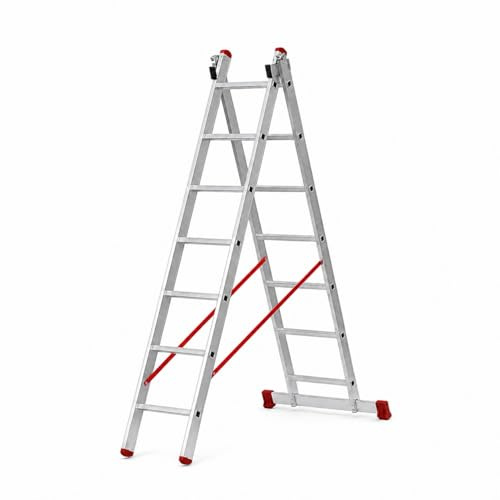 Escalera Transformable Doble Plus TR2-PLUS-2.0 de Aluminio con 7x2 Peldaños