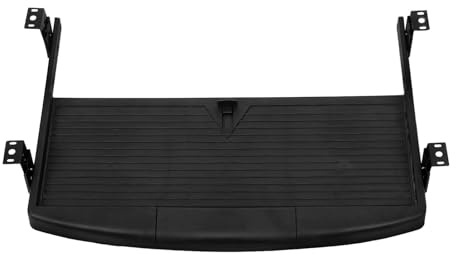 MUELODSIC Bandeja Deslizante para Teclado bajo Mesa de ABS y Metal, Cajón para Teclado de Oficina, Negro, Diseño Simple, Accesorio para Escritorio