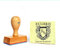 Ex Libris Stempel INITIALEN - Abdruckgröße 40 x 50 mm - mit persönlichem Namen und Initialen