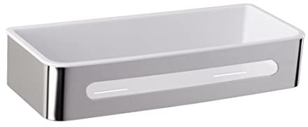 WENKO Wandablage Premium Plus - Wandregal, Badablage, Edelstahl rostfrei, 31 x 8.5 x 15 cm, Glänzend