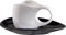 Faszination-Wohnen Espressotasse mit Untertasse Designer Luigi Colani Modernes stylishes Design ab OVO Serie Black & White …