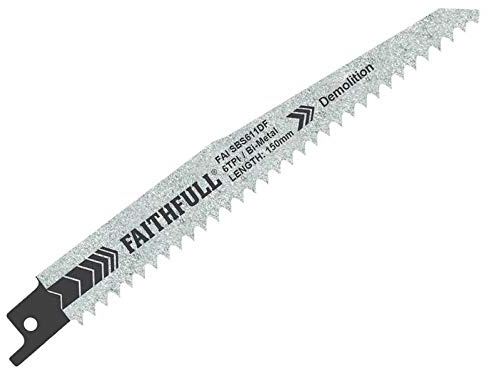 S611DF Bi-Metal Sabre Saw Blade Demolition 150mm 6 TPI (Pack of 5)