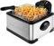Chefman 4.5 Liter Deep Fryer w or Basket Strainer,XL Jumbo Size,Adjustable Temperature and Timer,Perfect for Fried Chicken,Shrimp,French Fries,Chips and More,Removable Oil-Container,Stainless Steel