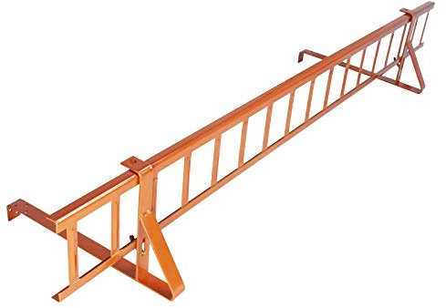 DQ-PP Schneefanggitter | Komplettes Set | 1,5 m | Gitter 15 cm | Ziegelrot | RAL 8004 | Schneefang