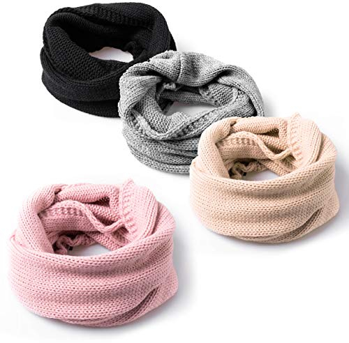 HEYO Damen Rundschal | Winter Loop Schal | H18580 | Weiches Gestricktes Schlauchschal | Warmes Strickschal (Beige)