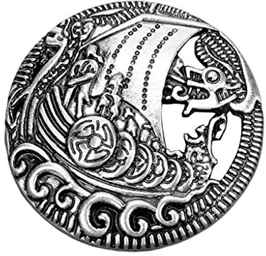 Sharplace Wikinger Brosche Schmuck keltische Gewandnadel Mittelalter Anstecknadel Dekorative für Mantel, Schal, 6