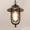 Mengjay Außen Hängelampe Vintage Schwarz Gartenlampe Wasserdicht E27 Pendellampe Höhenverstellbar Aluminum Aussenlampen für Terrasse Pavillon Hof Outdoor Pendant Light Esszimmer