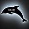 Delfin Schlummerlicht Nachtlicht Delfine Spielzeug Tier LED Deko ,personalisiert mit Wunsch Namen Lasergravur Abendlicht Schlafzimmer Kinderzimmer Geschenk