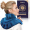 iMedic Microwaveable Neck Warmer or Freezable Cold Therapy Wrap - Microwave Heat Pad - Neck Heat Pad - Shoulder and Neck Pain Relief - Wheat Bags Microwavable Neck and Shoulder - Blue