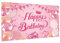 Happy Birthday Party Dekorationen, Happy Birthday Pink Banner