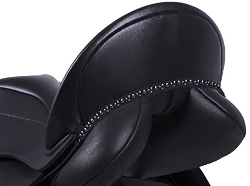 QHP Sattel Jewel Sattelschmuck Chianti Strass (Warmblut, schwarz/Navy)