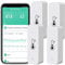 Sensor de termómetro higrómetro WiFi: Monitor inteligente de temperatura y humedad, con monitor remoto y alerta de notificación de aplicación TUYA, funciona con Alexa (paquete de 4)