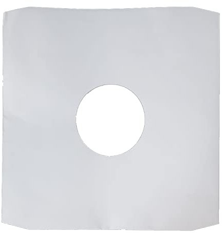 12 White Paper Inner Record, Vinyl, LP Sleeves x 50 by Vision Media®