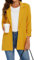 MINTLIMIT Women's Casual Long Sleeve Notched Lapel Blazer Jacket with One Button Closure Y-Yellow XXL