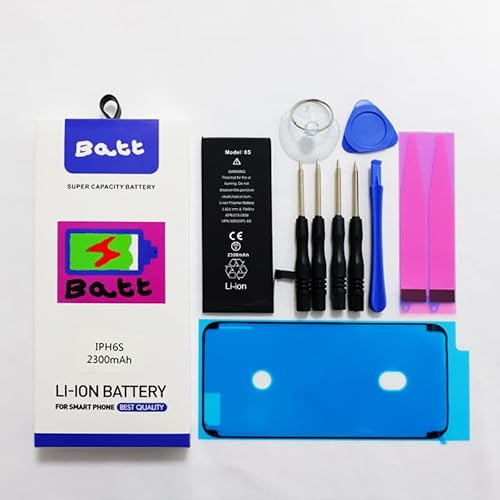 Batt® High Capacity Battery Kit for iPhones Includes All Stickers & MAGNETIC Tools (iPhone 6S)