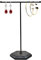 Présentoir à Bijoux, Porte-Bijoux Métal en T, Présentoir de Collier en Forme de T, Boucle d'Oreille Présentoir, Organisateur de Bijoux, Suspendu Présentoir à Bijoux pour Bracelets Bagues (Noir)
