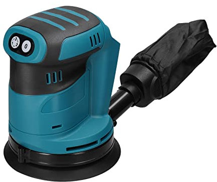 Irfora 125 mm Bürstenmotor Akku-Exzenterschleifer Holzschleifer Elektroauto Polierer Multifunktionales Holz Metall Wachsen Polieren Schleifen Schleifmaschine 3 Geschwindigkeiten für Makita 18 V Akku