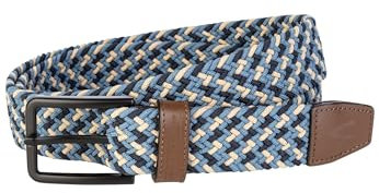 camel active Herren Multicolour Flechtgürtel Blau-Beige, menswear-XXL
