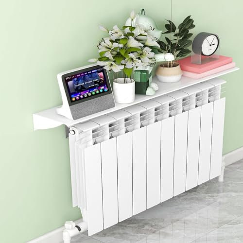 AHDFY Tablette de radiateur,Tablette radiateur sans percer,50-170cmsupport radiateur,Empêcher Le déflecteur Mural de Fumigation,Support pour Tous Les radiateurs,100cm