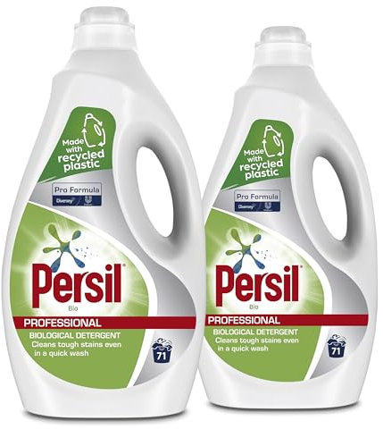 Persil Pro Formula Bio Liquigel, Hochleistungs Flüssigwaschmittel für hartnäckige Flecken, enzymaktiviert, optische Aufheller, niedrige Temperaturwäsche, 2 x 5L